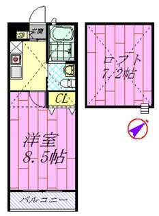 シャトーグレイス【1階】の間取り