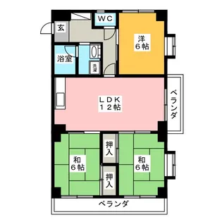 アイビーハイツ【1階】の間取り