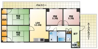 三高・サンスクエア【3階】の間取り