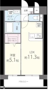 ヴィンテージ箱崎東【6階】の間取り