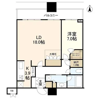 パークタワーグランスカイ【34階】の間取り