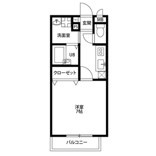 アムールエスペランサ北白川【1階】の間取り