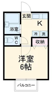 第44アベニュー美園【1階】の間取り