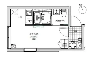 LIFEED CREAL広尾【3階】の間取り
