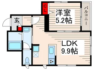 サンライズコーポ【2階】の間取り