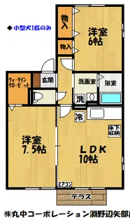 ホルス・セレク【1階】の間取り