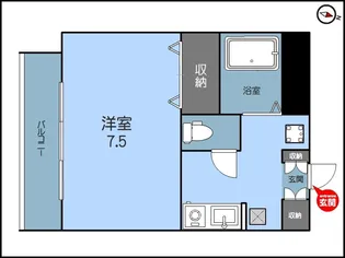 グランティ新潟【6階】の間取り