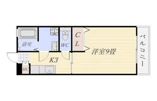 グリーンヒルズ薬師【3階】の間取り