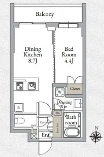 Live Casa千鳥町【3階】の間取り