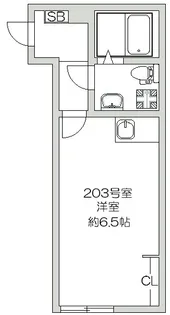 ハローハイツ新堀【2階】の間取り