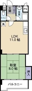 グランドハイツ砂津【3階】の間取り