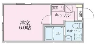 YMフラッツ上星川【1階】の間取り
