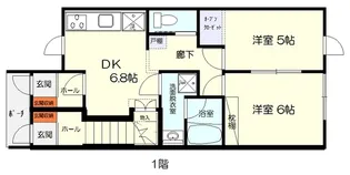 ソラーナ【1階】の間取り