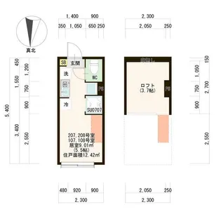 ハーモニーテラス上井草IV【1階】の間取り