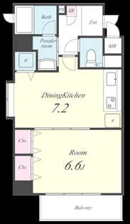 ルレーヴ【5階】の間取り