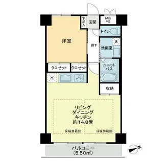 ライオンズマンション大倉山【2階】の間取り