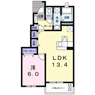 マーベラス【1階】の間取り