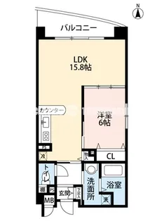 ビラージュプラム【5階】の間取り