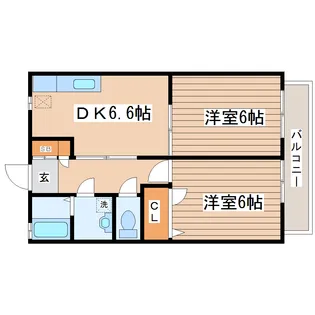 バリュージュ笹I【2階】の間取り