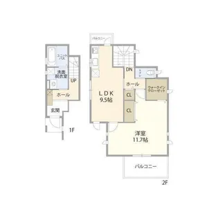 埼玉県越谷市大字南荻島【一戸建】の間取り