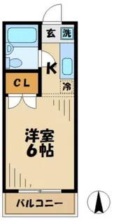 パークハイツ中島1【1階】の間取り