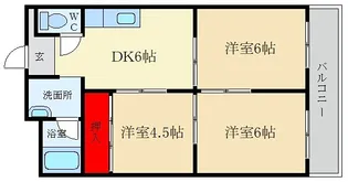 ハイクレスト光善寺【1階】の間取り