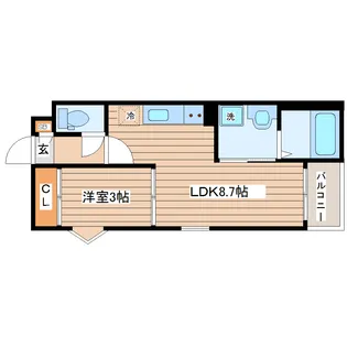 REGALEST長町南【3階】の間取り