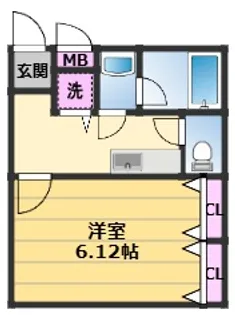 カモミールコート【1階】の間取り