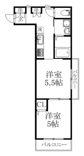 グレイス新宿御苑【2階】の間取り