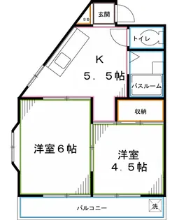 アルプスコーポ【1階】の間取り