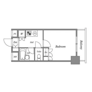 レジデンス横濱関内【4階】の間取り