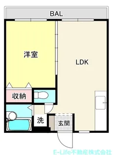 シャン・ド・フルールII【2階】の間取り