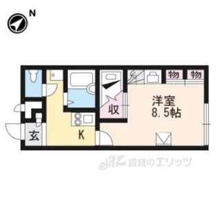 レオパレスECHI【2階】の間取り