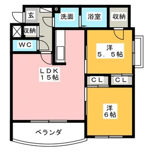 アルカディア【3階】の間取り