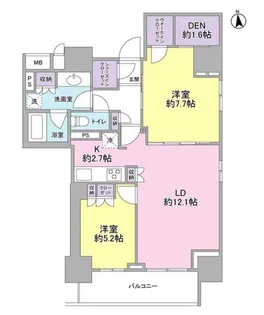 スタイリオ品川中延【6階】の間取り
