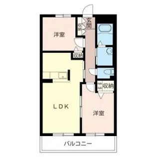 フェンテ南館【3階】の間取り