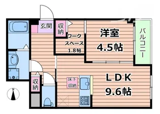 ブランキューブ南摂津【3階】の間取り