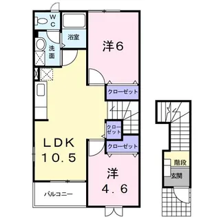 かえで弐番館【2階】の間取り