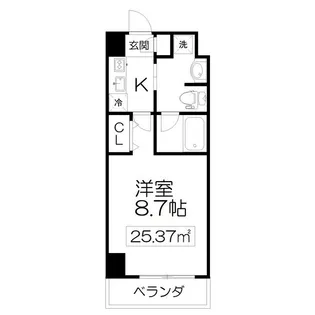 エルスタンザ仙台八幡【2階】の間取り