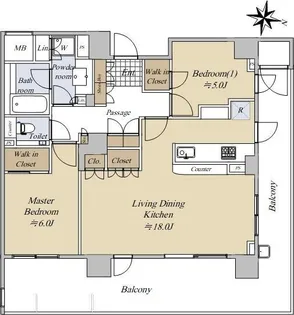 アリュール ゼームス坂【4階】の間取り