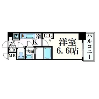プレサンス心斎橋ブライト【10階】の間取り