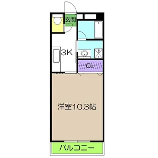 メゾンロンドゥ・トワ【2階】の間取り
