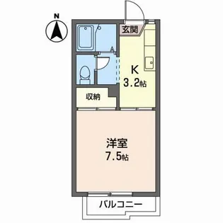 ハウディ・スライブ【2階】の間取り