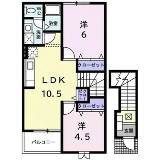 セトルサーノ【2階】の間取り