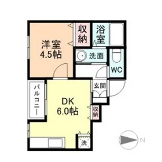 ペルレ平安【6階】の間取り