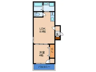 F asecia Caro【1階】の間取り