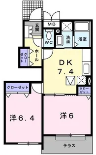 スローモーションC【1階】の間取り