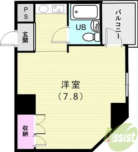 ヴィークル学院前【4階】の間取り