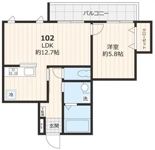 グランドール東和【1階】の間取り
