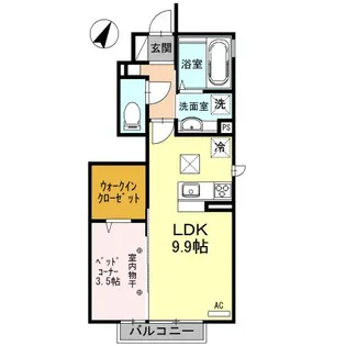 ファボーレ【1階】の間取り